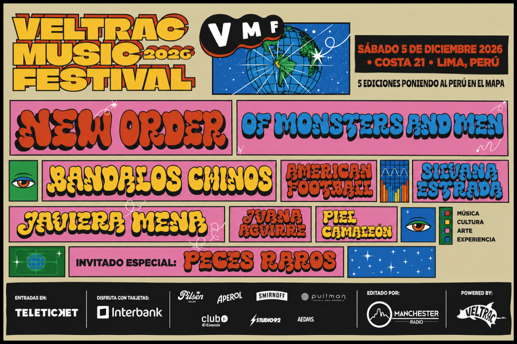 New Order regresa a Lima para encabezar la quinta edición del VMF 2026